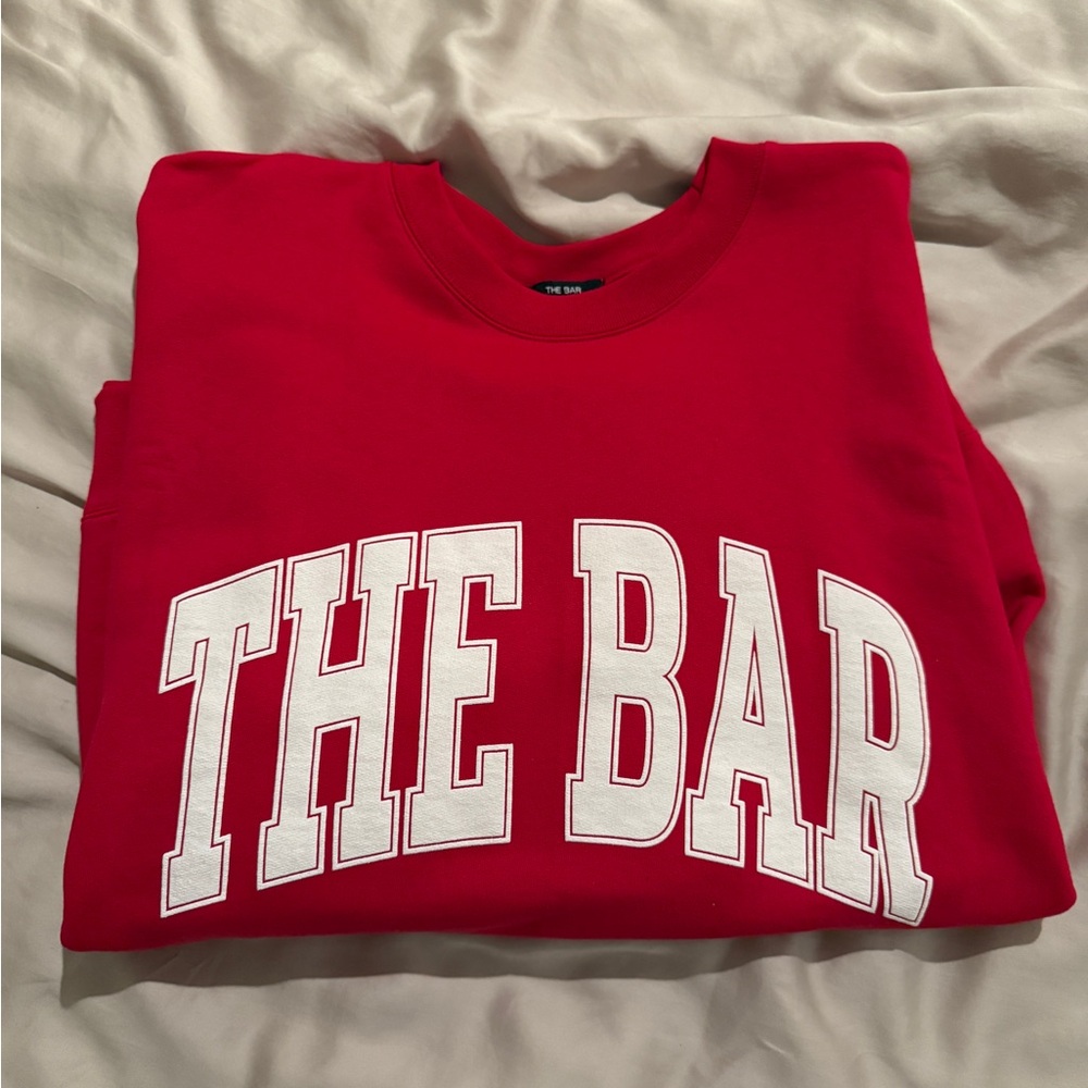 NEVER WORN NEVER WASHED BRAND NEW THE BAR RUBY CREWNECK - SOLD OUT ONLINE